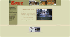 Desktop Screenshot of montanagaragedoor.com